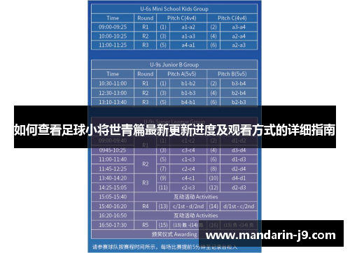 如何查看足球小将世青篇最新更新进度及观看方式的详细指南 如何查看足球小将世青篇最新更新进度及观看方式的详细指南