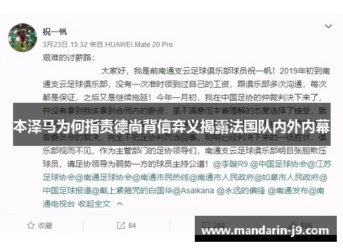 本泽马为何指责德尚背信弃义揭露法国队内外内幕 本泽马为何指责德尚背信弃义揭露法国队内外内幕
